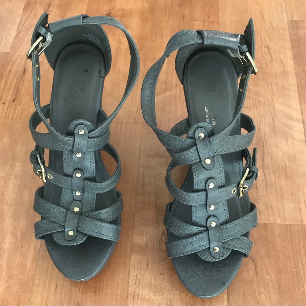 Grey wedges Sz 6